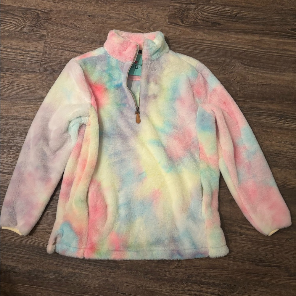 Southern Fried Chics Tie Dye Quarter Zip